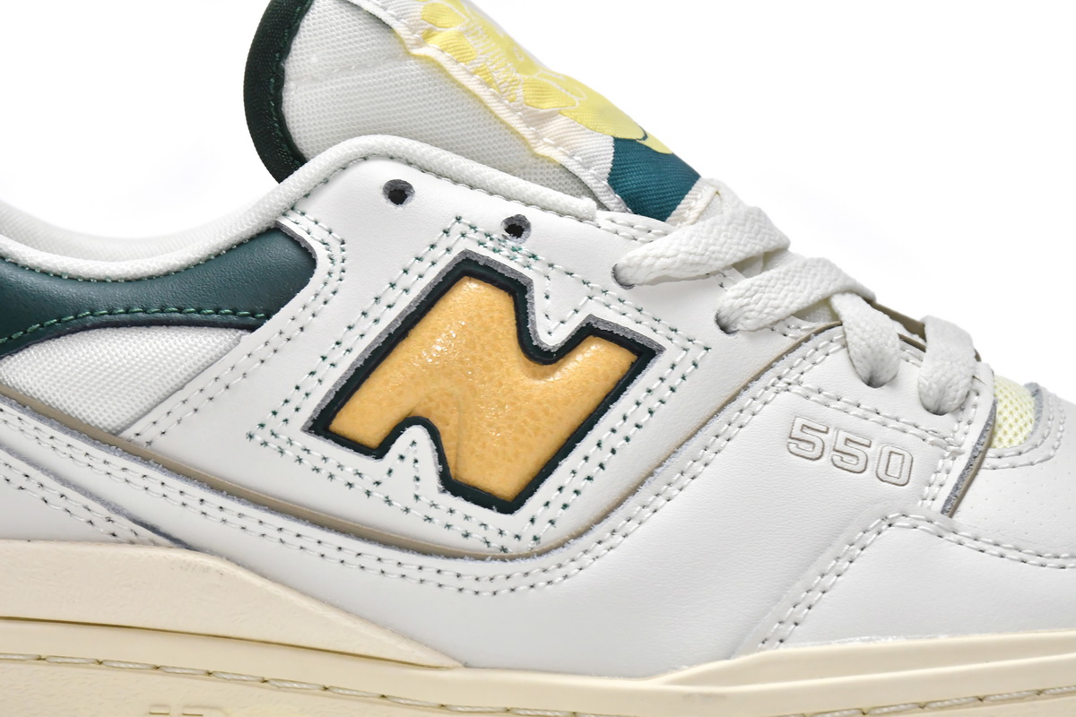 Replica New Balance Shoe BB550A2 Aim Leon Dore x New Balance 550 Green Yellow
