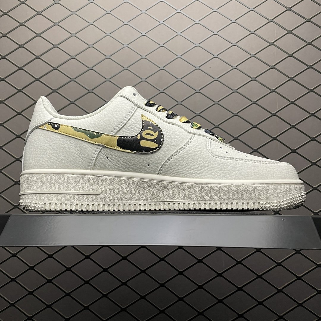 Replica Bape Shoe Bape x Nike Air Force 1 AA1365-118 Size36_01550