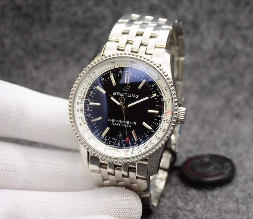 Replica BREITLING 904l Stainless Steel Automatic Machine Watch 43MM