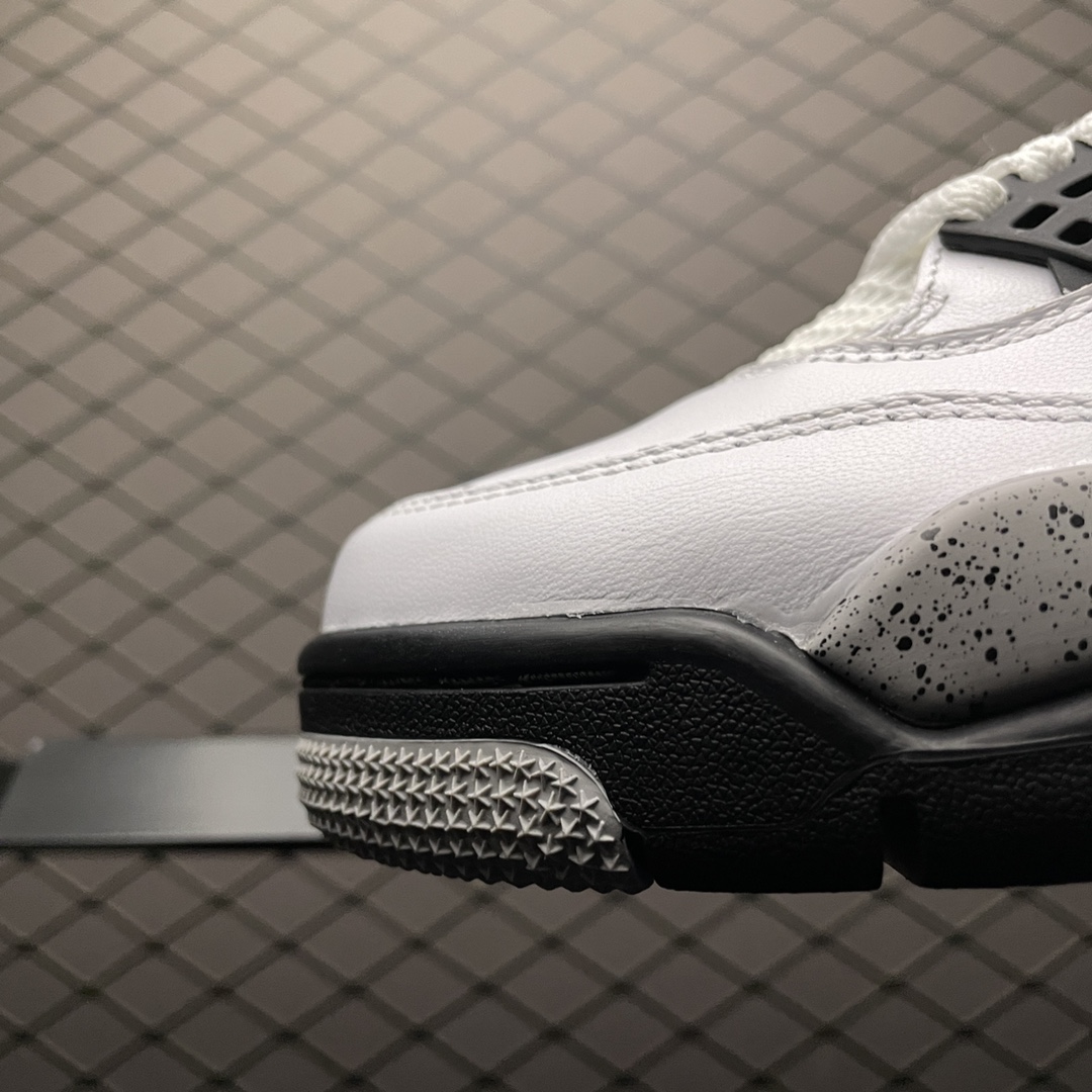 Replica Air Jordan Shoe Air Jordan 4 Retro White Cement AJ4 840606-192 SIZE 40-47.5