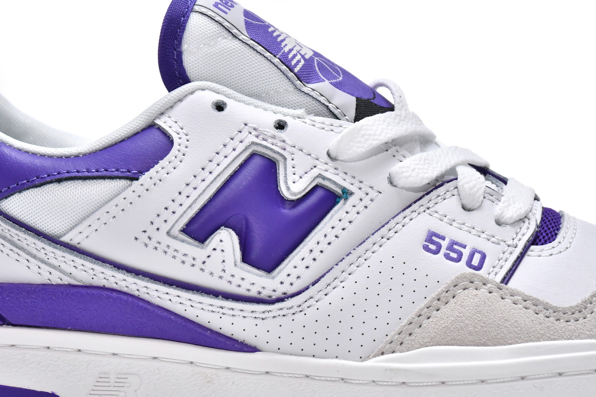 Replica New Balance Shoe BB550WR1 New Balance 550 White Purple