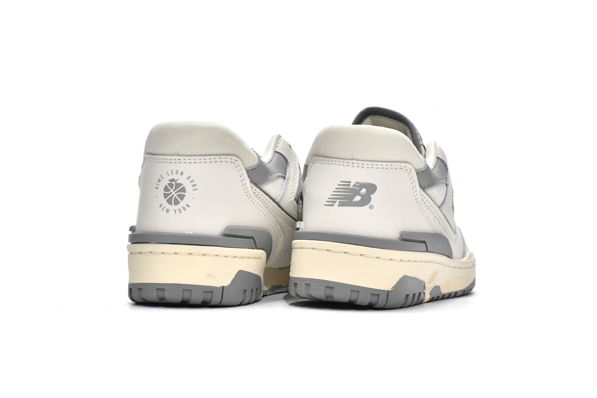 Replica New Balance Shoe BB550ALE Aim Leon Dore x New Balance 550 Silver