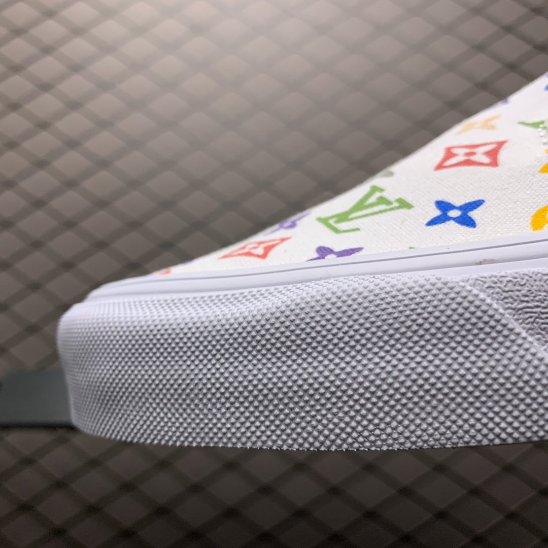 Replica Louis Vuitton Shoe Vans Slip-On Low LV White Size 35-44