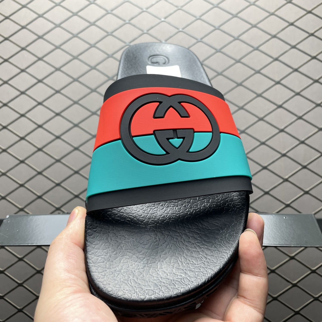 Replica GUCCI Shoe Gucci Slippers Black Red Blue Size 35-45