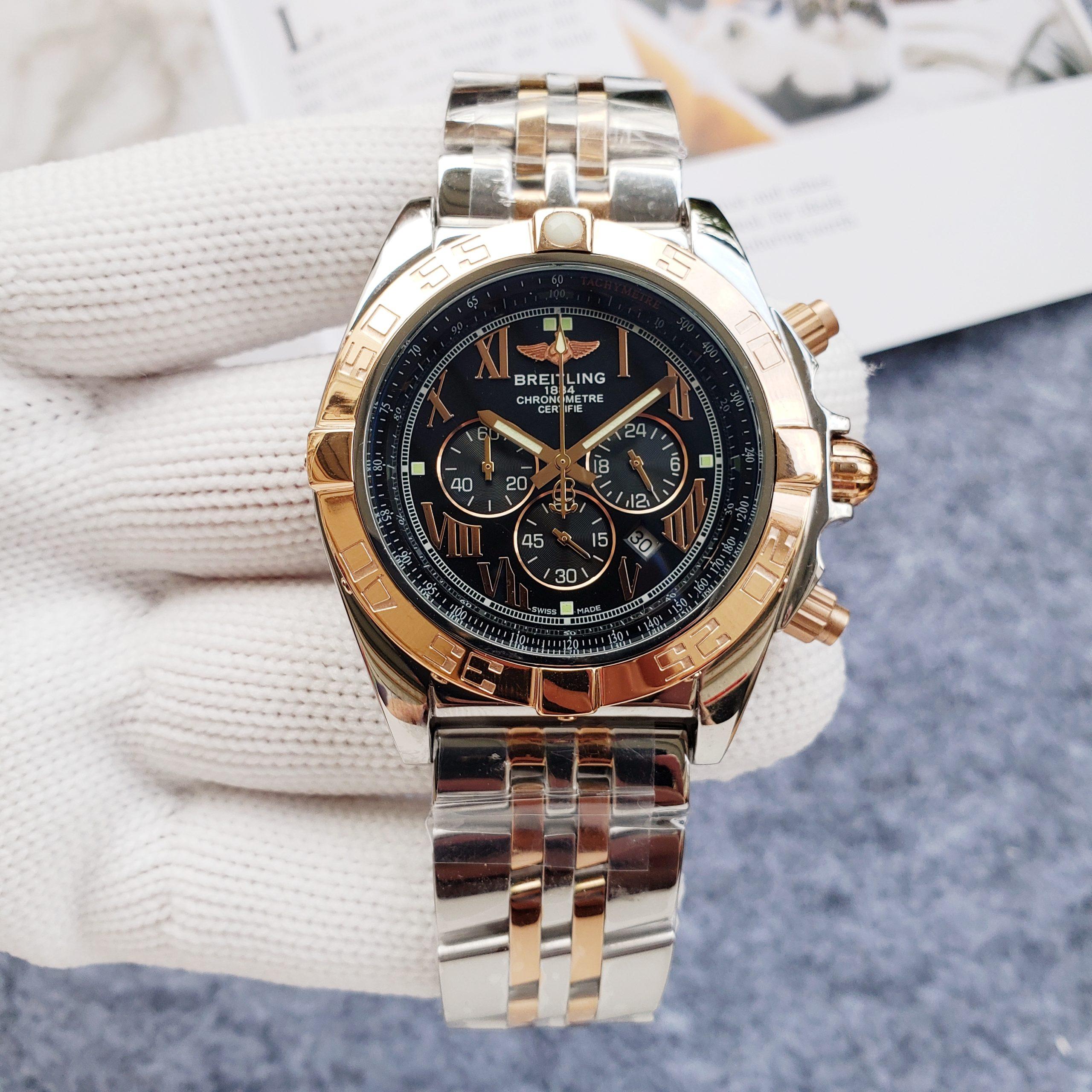 Replica BREITLING 904l Stainless Steel Quartz Watch 46MM