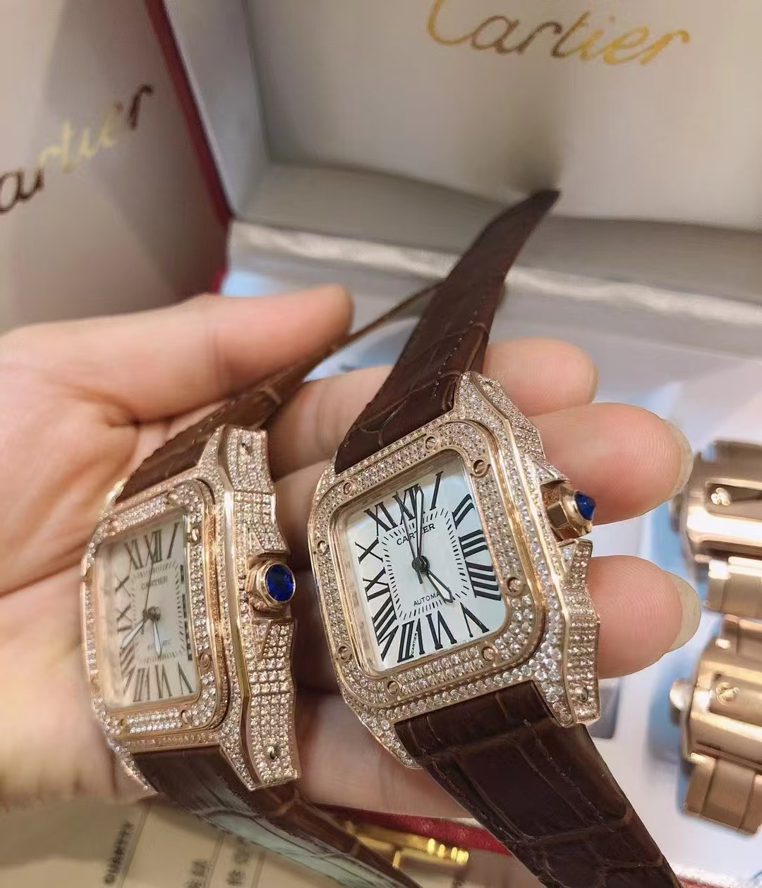 Replica Cartier Automatic MachineWatch 34CM 38CM