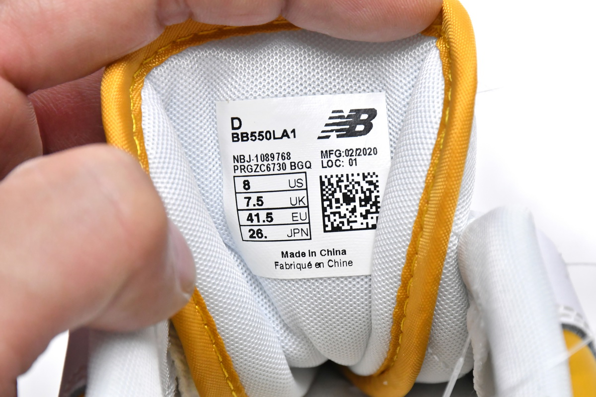 Replica New Balance Shoe BB550LA1 New Balance 550 Varsity Gold