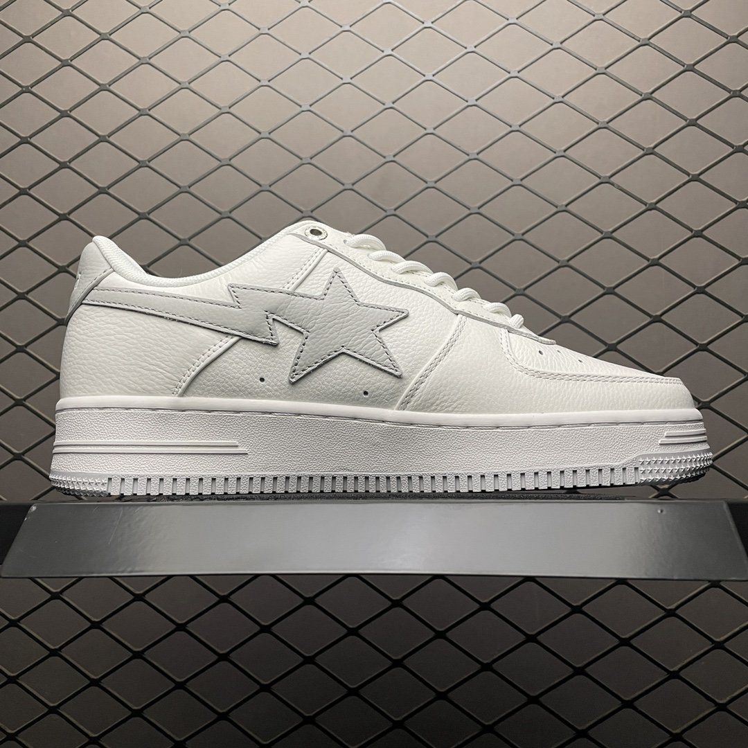 Replica Bape Shoe x Bape Sta To Low White Size 40-4547IFOU3