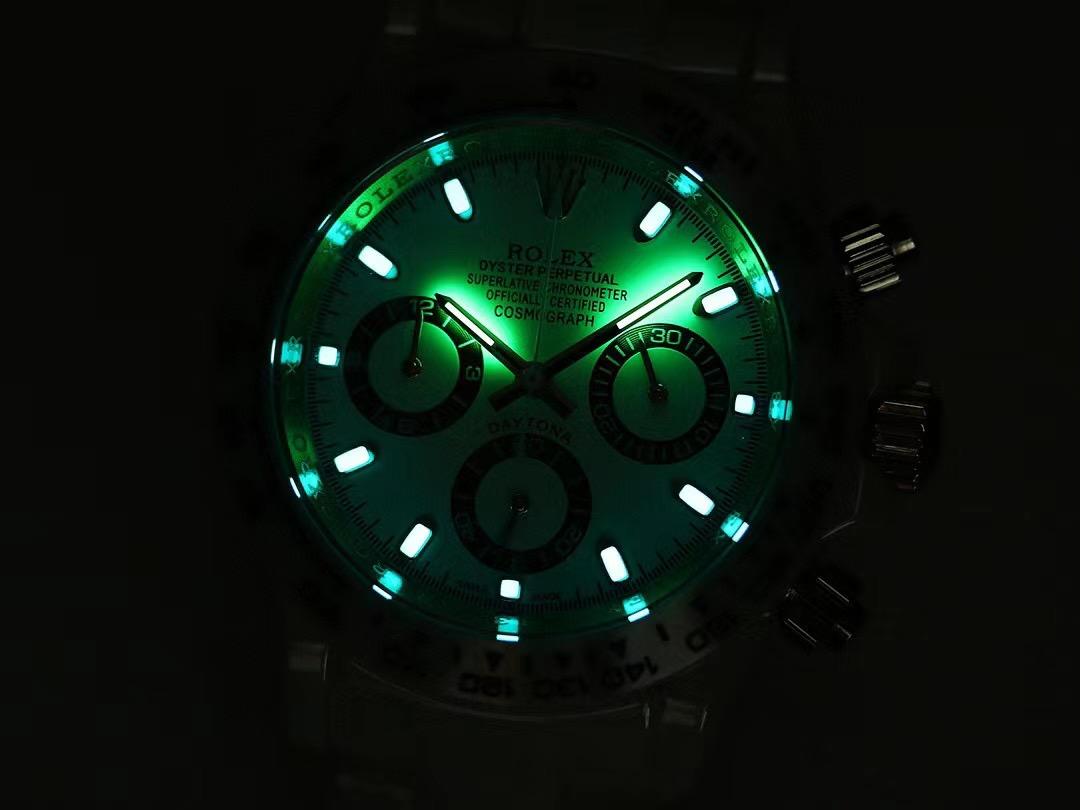 Replica Rolex Daytona Ceramic Case Watch Strap Quartz Movement Watch 40mm