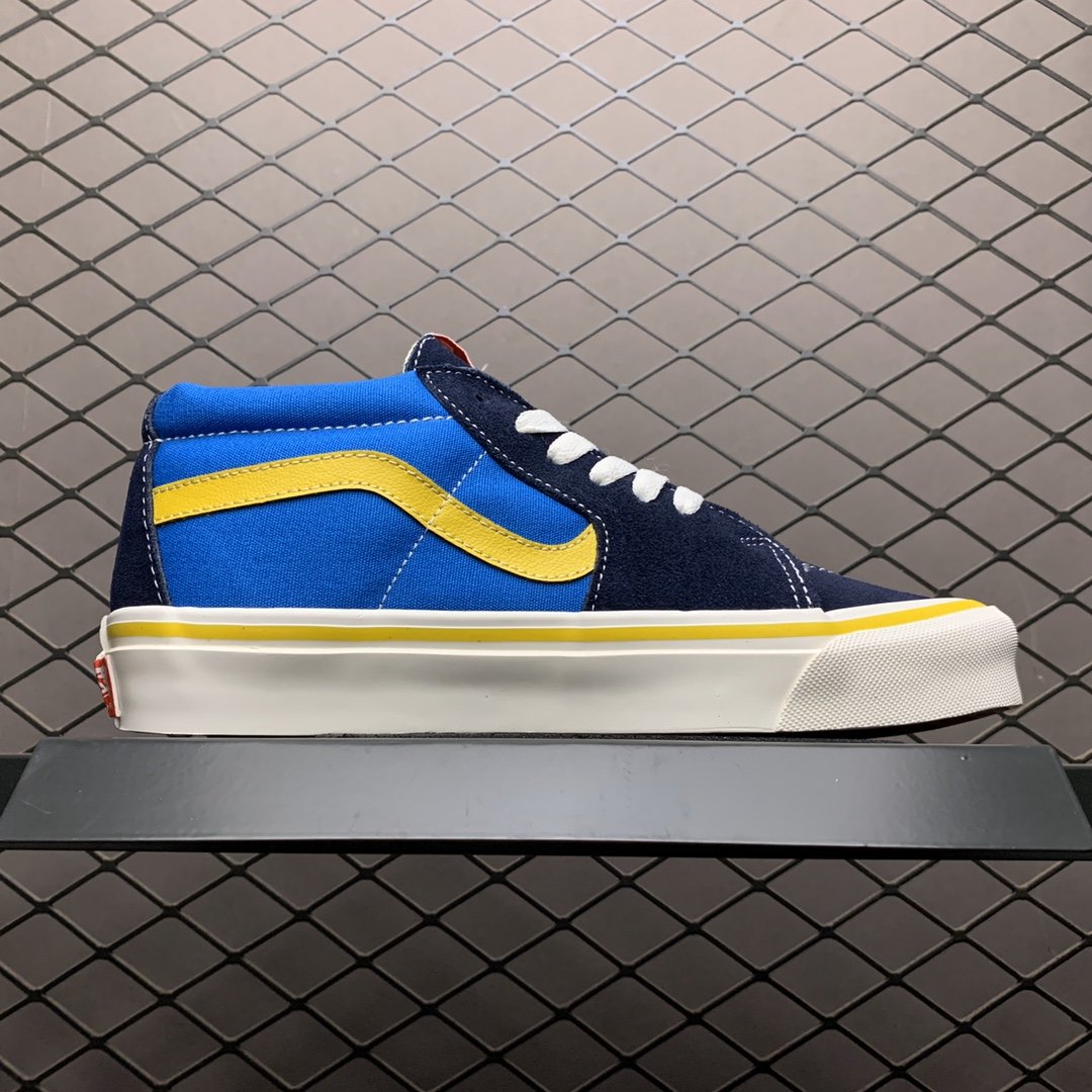 Replica Vans Shoe Vans Sk8-Mid BLACK BLUE 35-44