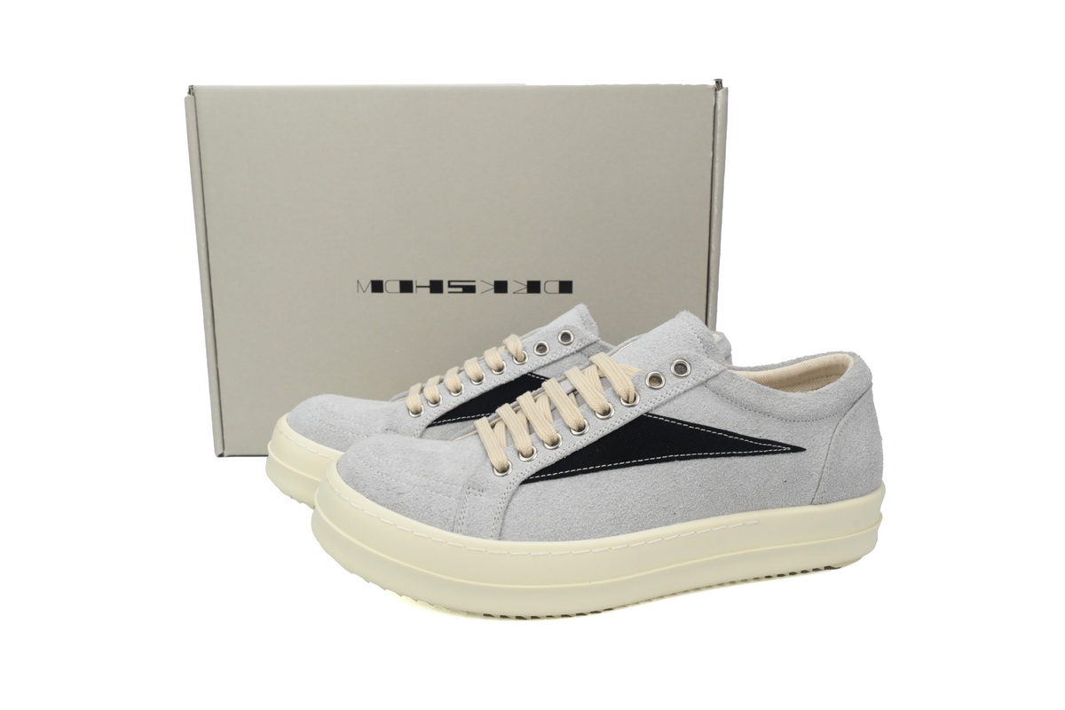 Replica Rick Owens Shoe Rick Owens DRKSHDW Luxor Vintage Sneaks ‘Oyster Black’