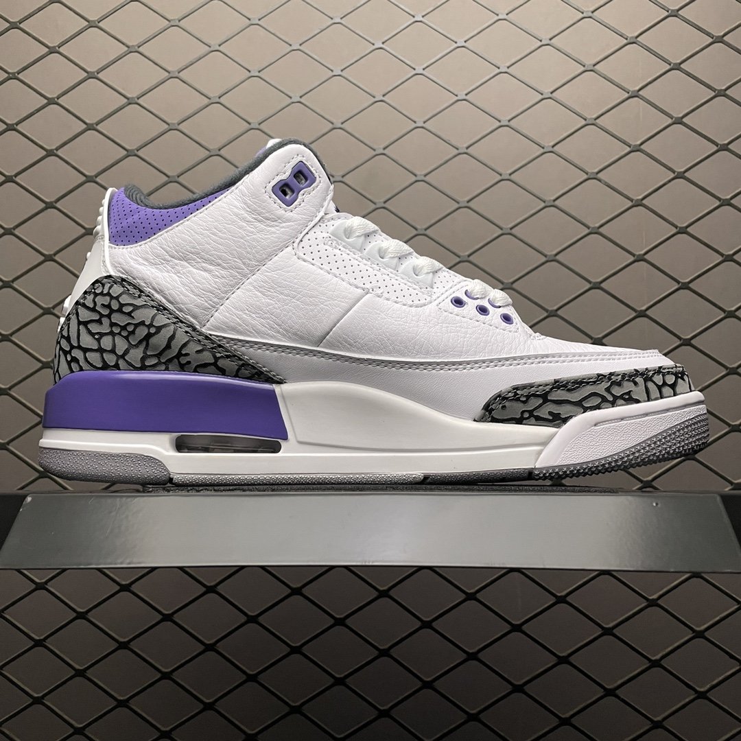 Replica Air Jordan Shoe Air Jordan 3Dark Iris AJ3 CT8532-105 Size 40.5-47.5