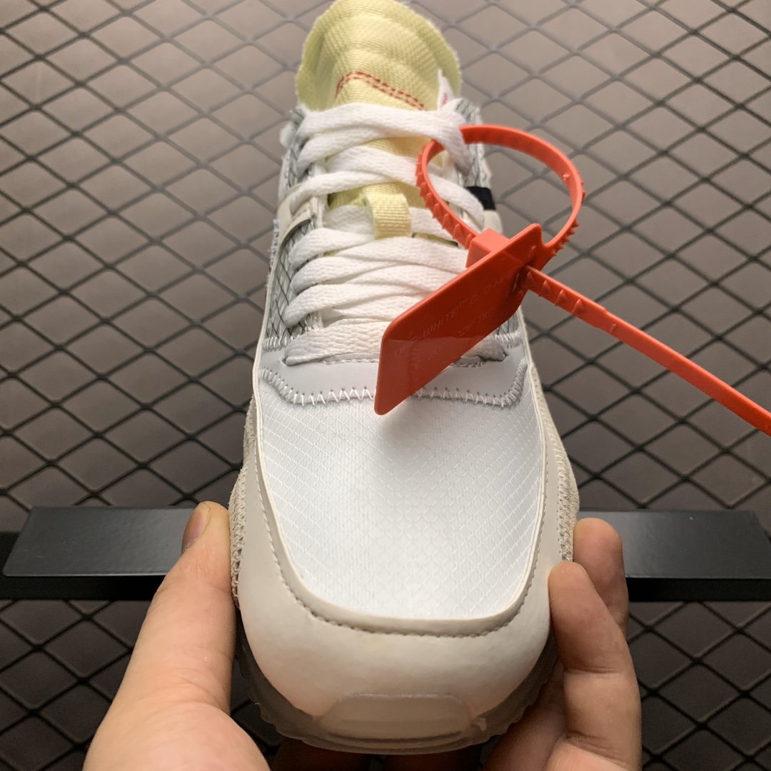 Replica OFF White Shoe OFF-White x Nike Air Max 90 OW AA7293-100 Size 36-46