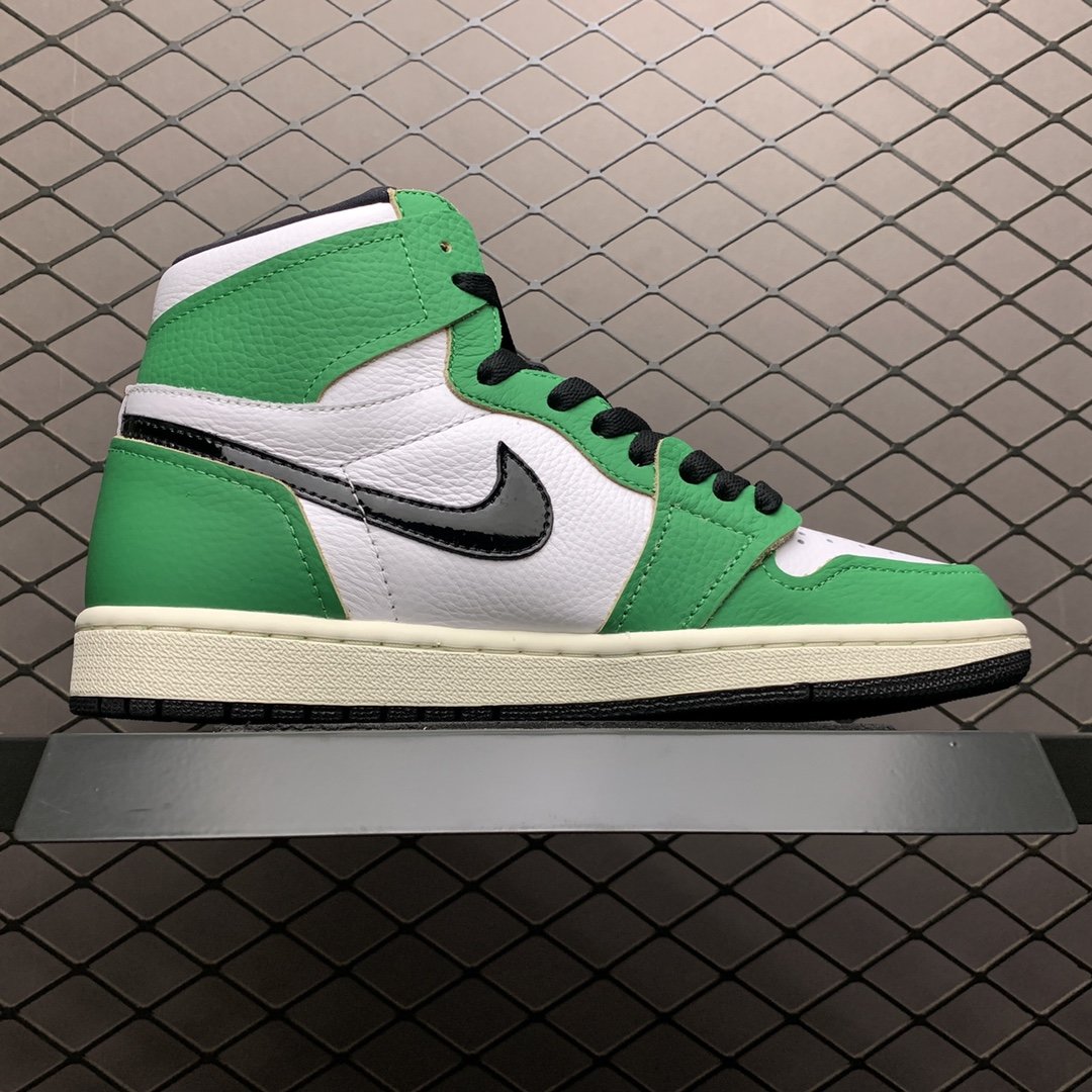 Replica Air Jordan Shoe Air Jordan 1Lucky Green AJ11 DB4612-300 40-47 Size M7-M13.5