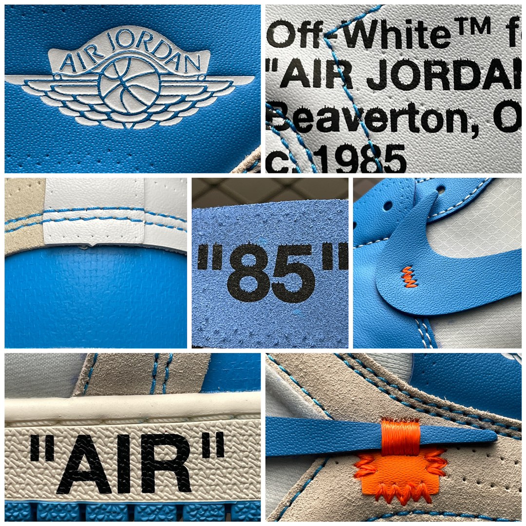 Replica OFF White Shoe Air Jordan 1 x Off-White UNC OW AQ0818-148 Size 36-47.5