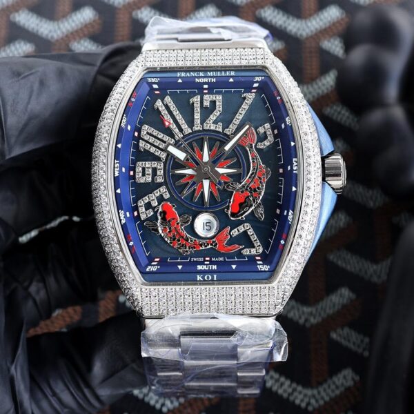 Replica Franck Muller 904l Stainless Steel Automatic Machine Watch 44MM