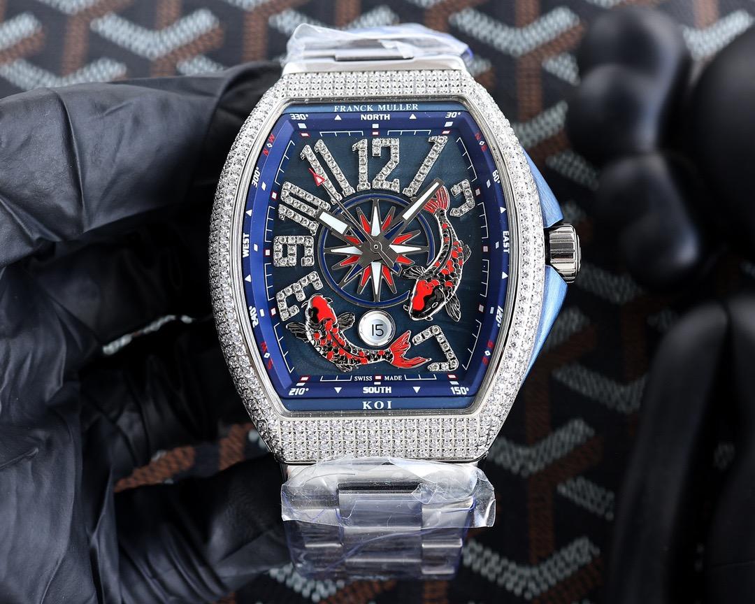 Replica Franck Muller 904l Stainless Steel Automatic Machine Watch 44MM