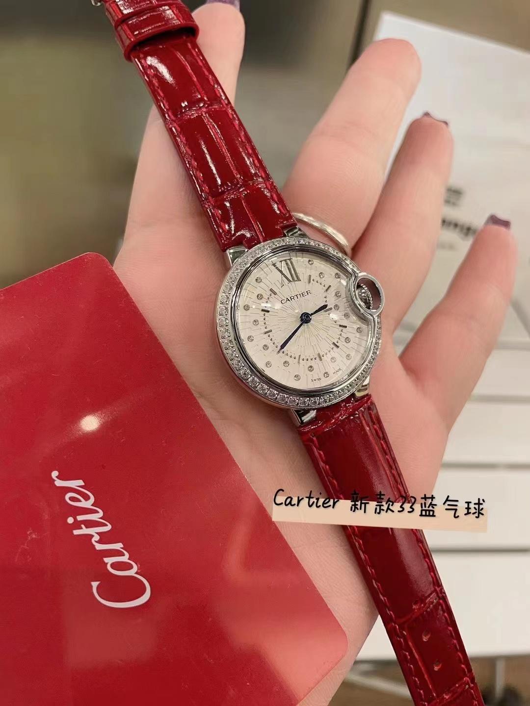 Replica Cartier Ballon Bleu 904l Stainless Steel Quartz Watch 33mm