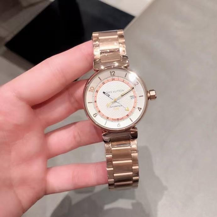 Replica LOUIS VUITTON LV 904l Stainless Steel Quartz Watch 42MM