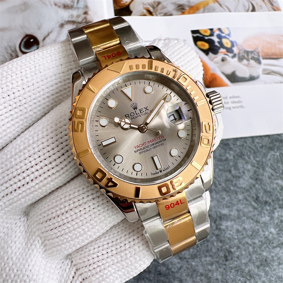 Replica Rolex Yacht Master 904l Stainless Steel Automatic Mechanical Watch 40mm