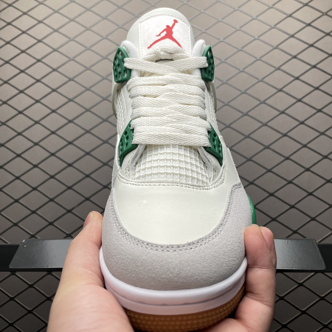 Replica Air Jordan Shoe Nike SB x Air Jordan 4 Pine Green AJ4 DR5415-103 Size 36-48.5