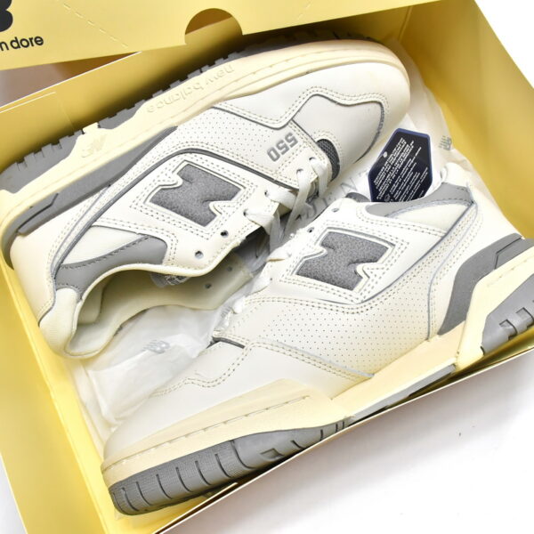 Replica New Balance Shoe BB550ALE Aim Leon Dore x New Balance 550 Silver