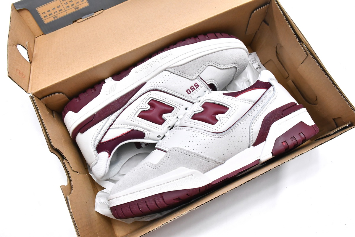 Replica New Balance Shoe BB550LI1 New Balance 550 Burgundy