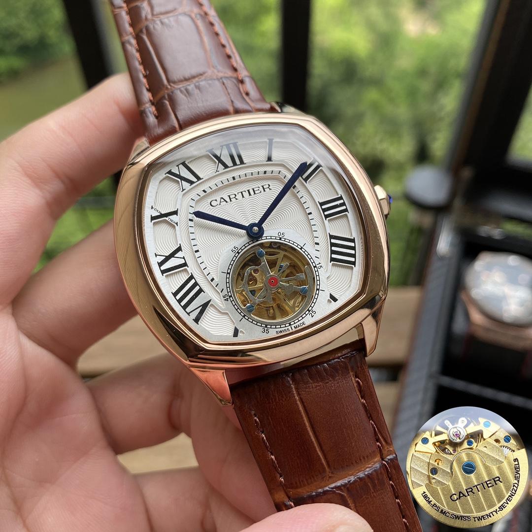 Replica Cartier 904l Stainless Steel Quartz Watch 43MM