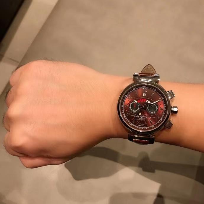 Replica LOUIS VUITTON LV 904l Stainless Steel Quartz Watch 42MM