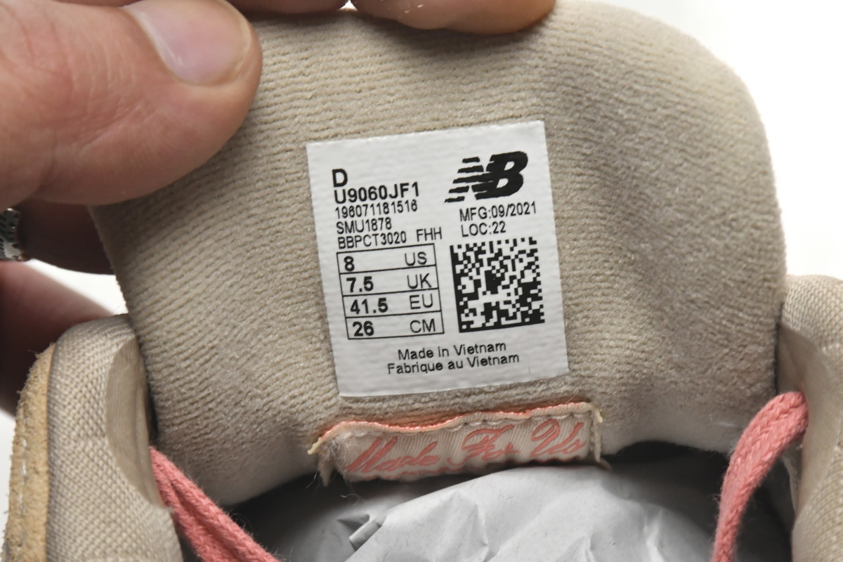 Replica New Balance Shoe U9060JF1 Joe Freshgoods x New Balance 9060 Penny Cookie Pink