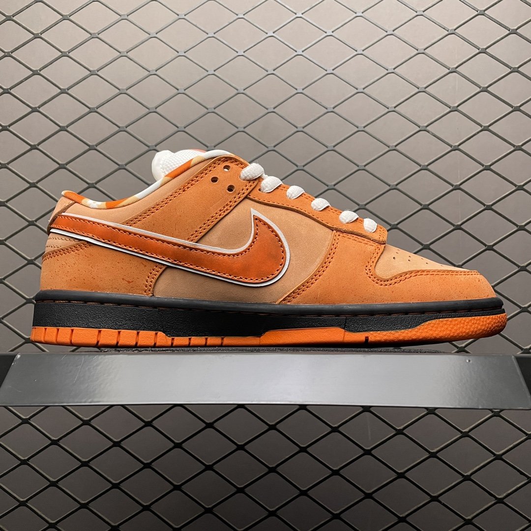 Replica Nike Dunk SB Shoe Concepts x Nike Dunk Low Orange Labster FD8776-800Si