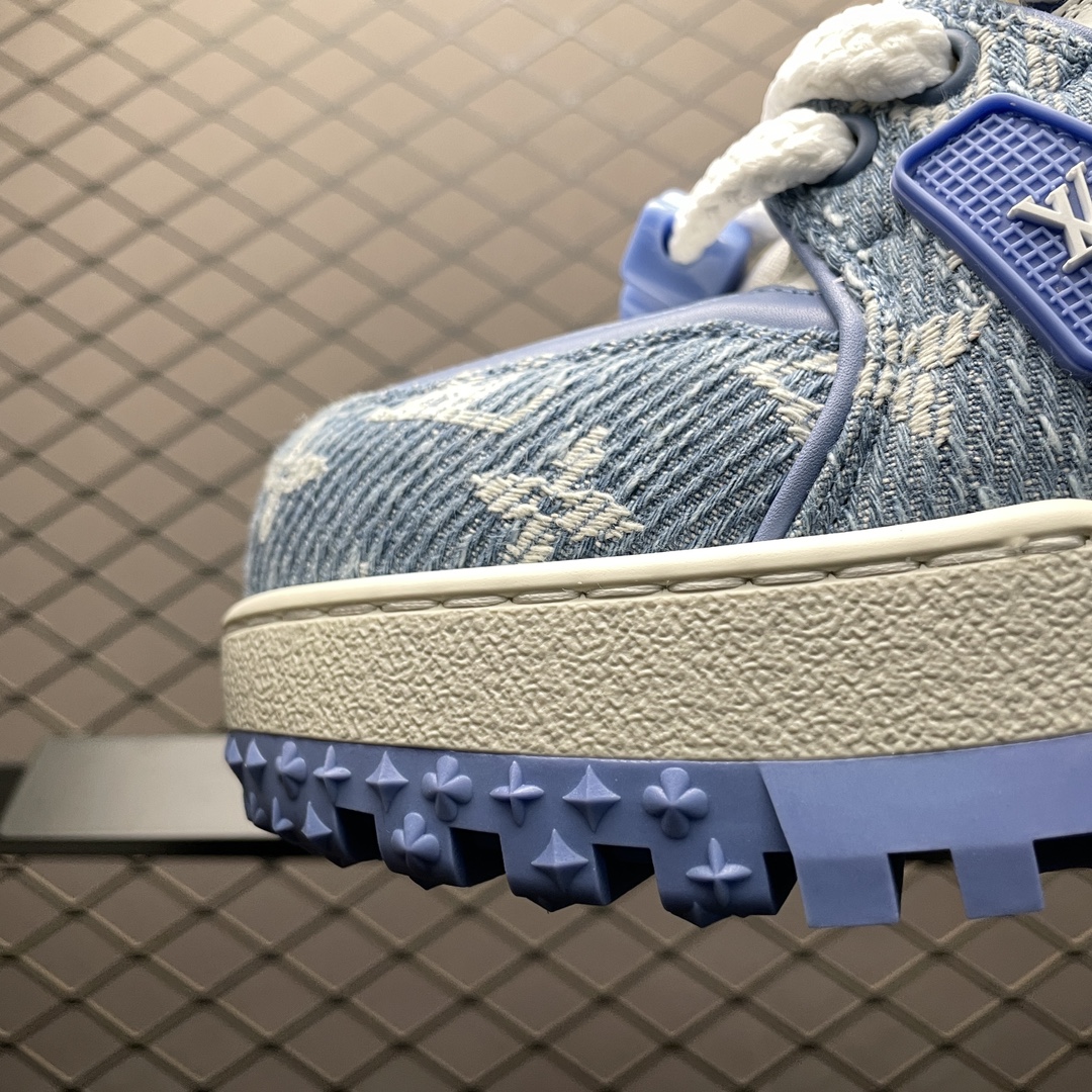 Replica Louis Vuitton Shoe Louis Vuitton LV Trainer Maxi  Size 35-46 blue