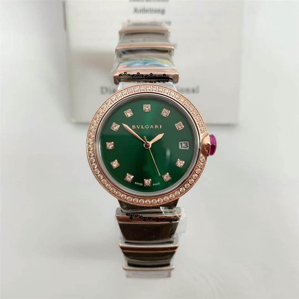 Replica BVLGARI 904l Stainless Steel Quartz Watch 33MM