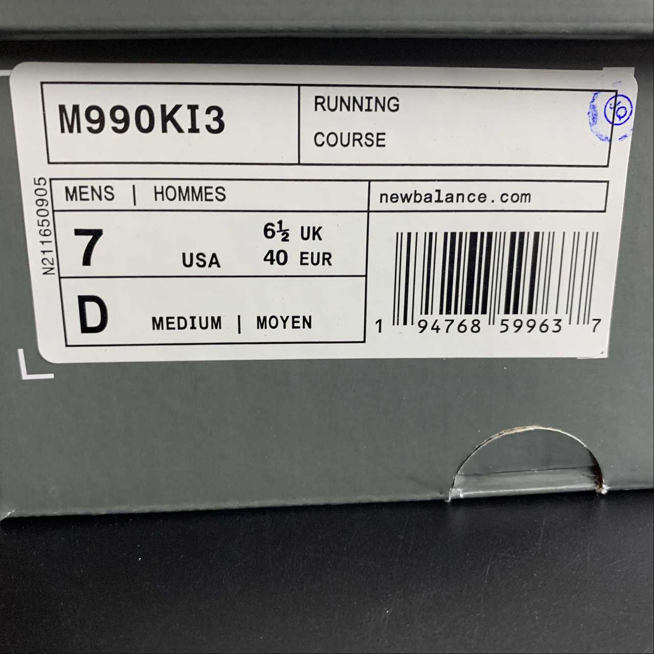 Replica New Balance Shoe New Balance NB990 M990KI3  36-45