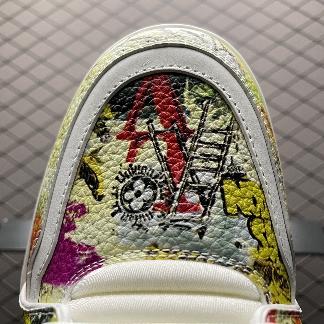 Replica Louis Vuitton Shoe Louis Vuitton LV Trainer Size 35-45 Gold