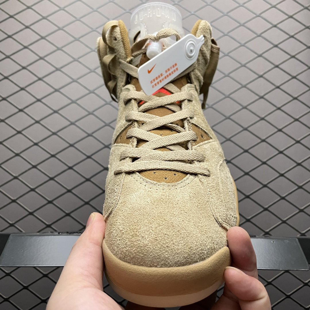 Replica Travis Scott Shoe Travis Scott Air Jordan 6 British Khaki AJ6 DH0690-200 40-47.5