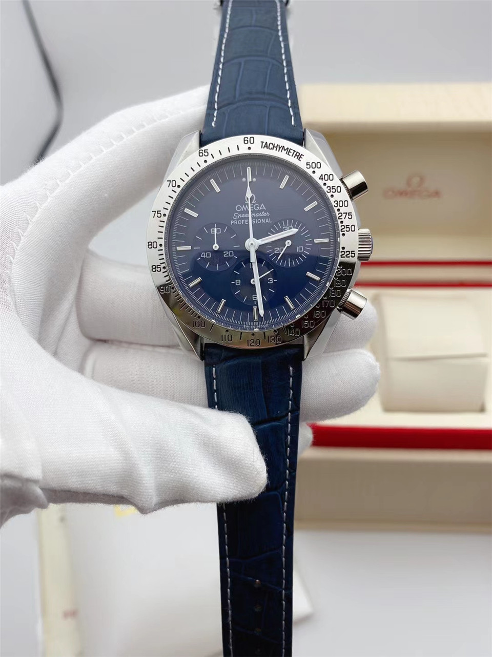 Replica OMEGA Speedmaster 904l Stainless Steel Quartzl Watch 44MM