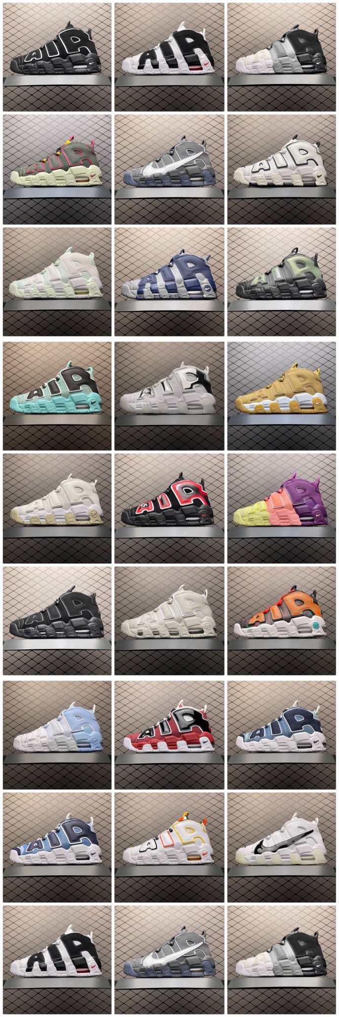 Replica Nike Shoe Nike Air More Uptempo  415082-105  414962-105 SIZE 36-