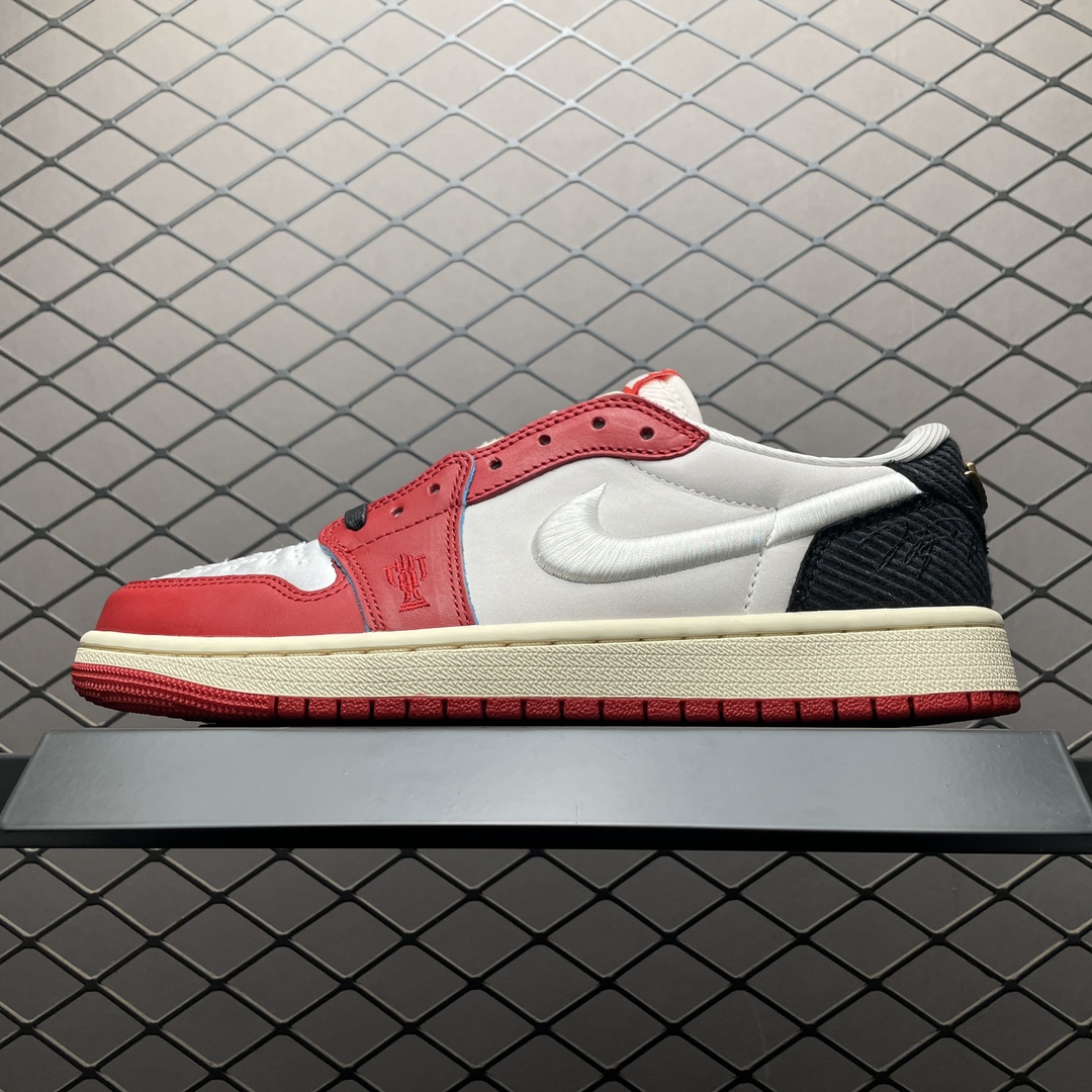 Replica Air Jordan Shoe Trophy Room x Air Jordan 1 Low OG AJ1 HV6157-100 SIZE 40-47.5