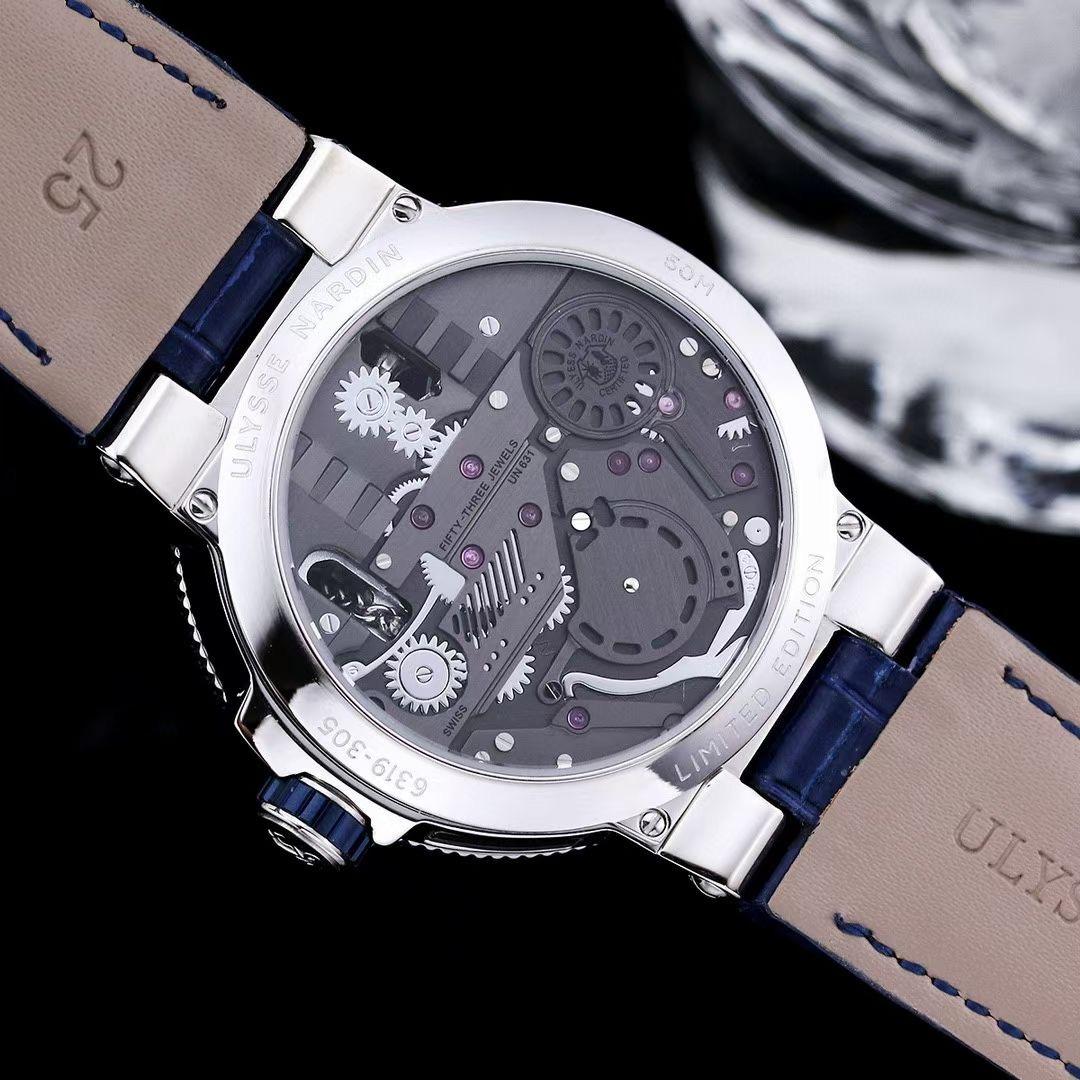 Replica Ulysse Nardin 904l Stainless Steel Automatic Machine Watch 44MM