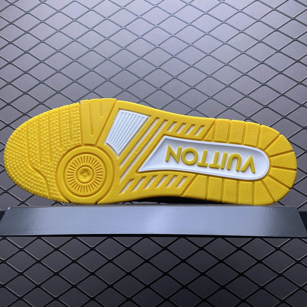 Replica Louis Vuitton Shoe Louis Vuitton LV Trainer Size 38-45 Yellow White