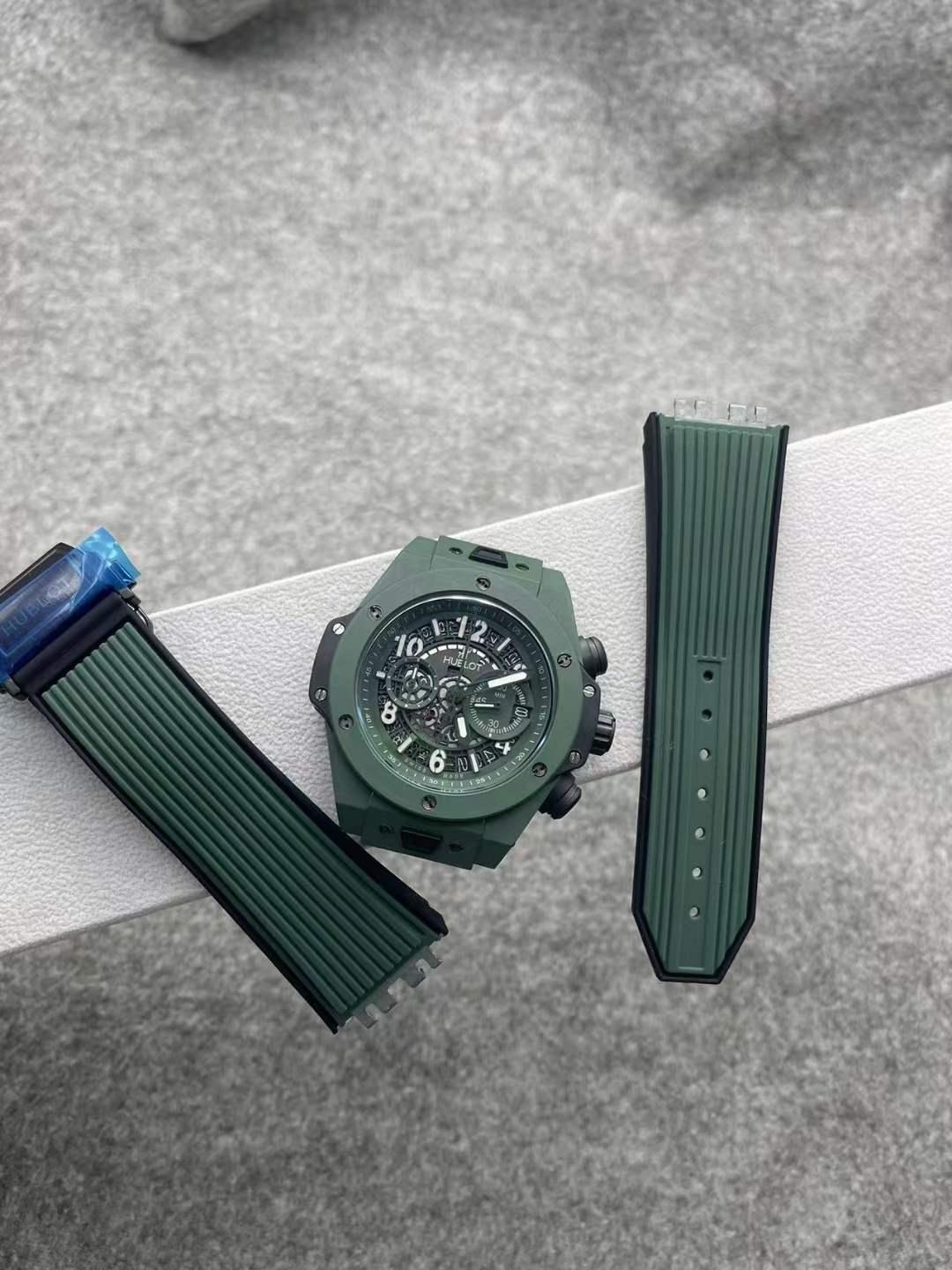 Replica hublot 904l Stainless Steel Automatic Machine Watch 45MM