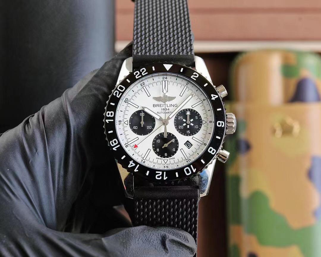 Replica BREITLING 904l Stainless Steel Quartz Watch 43MM