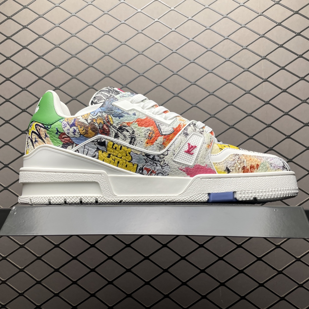 Replica Louis Vuitton Shoe Yayoi Kusama x Louis Vuitton LV Trainer Size 38-46