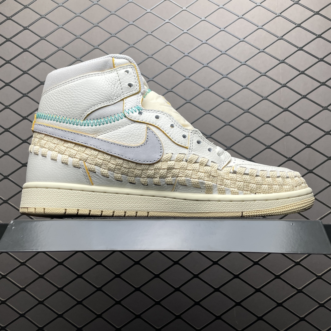 Replica Air Jordan Shoe Union x Air Jordan 1 High Woven FD2565-100 Size 40-47.5