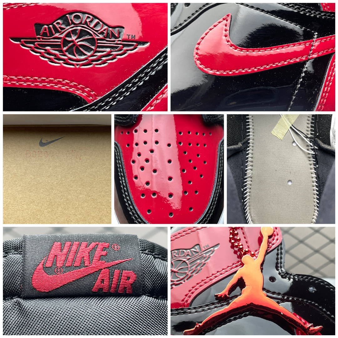 Replica Air Jordan Shoe Air Jordan 1 High Bred Banned 555088-063 Size 40-47.5