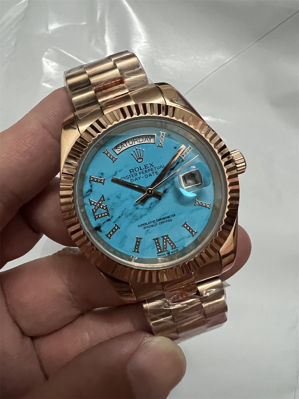 Replica Rolex DayDate 904l Stainless Steel Automatic Mechanical Watch 40mm