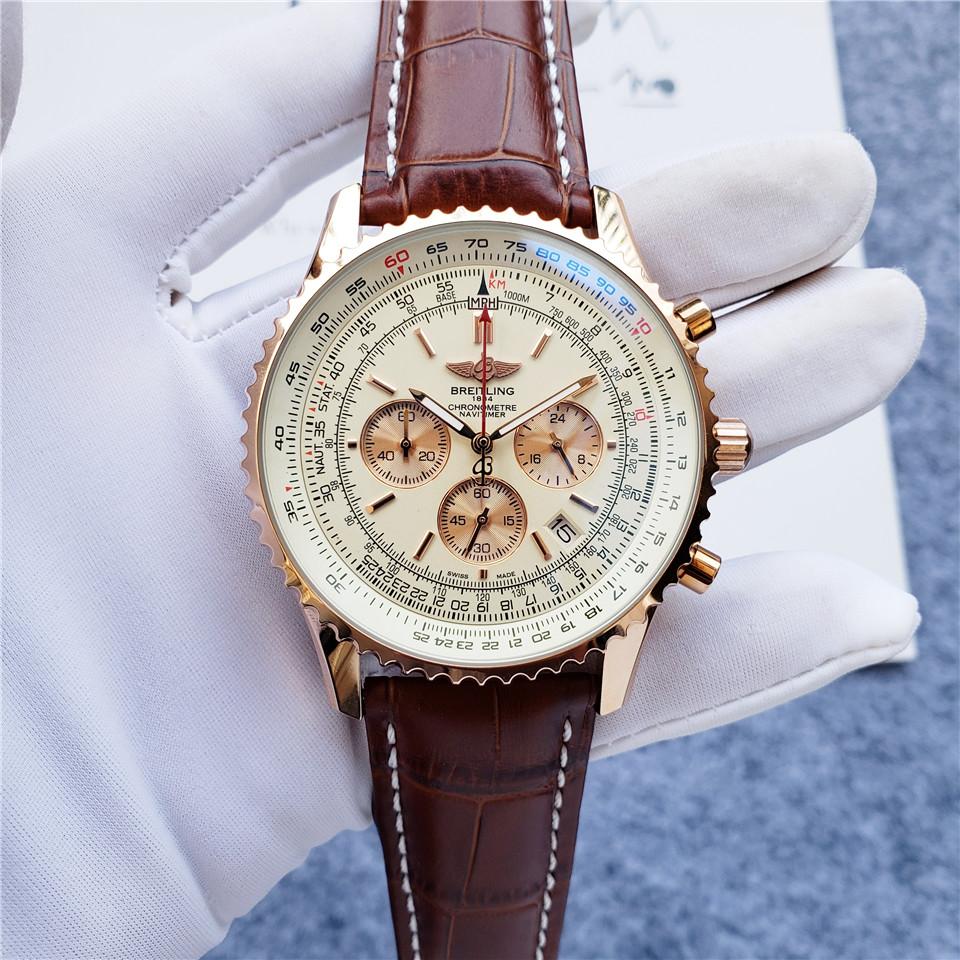 Replica BREITLING 904l Stainless Steel Quartz Watch 46MM