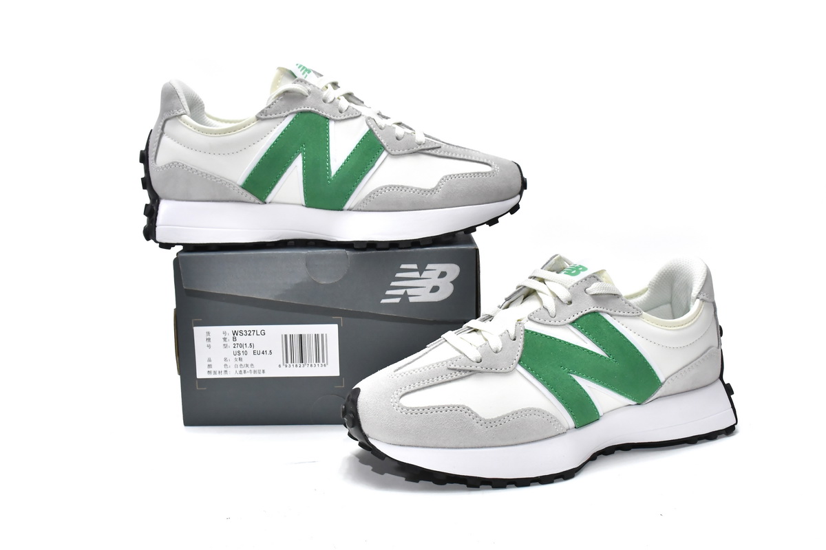 Replica New Balance Shoe WS327LG New Balance 327 White Green