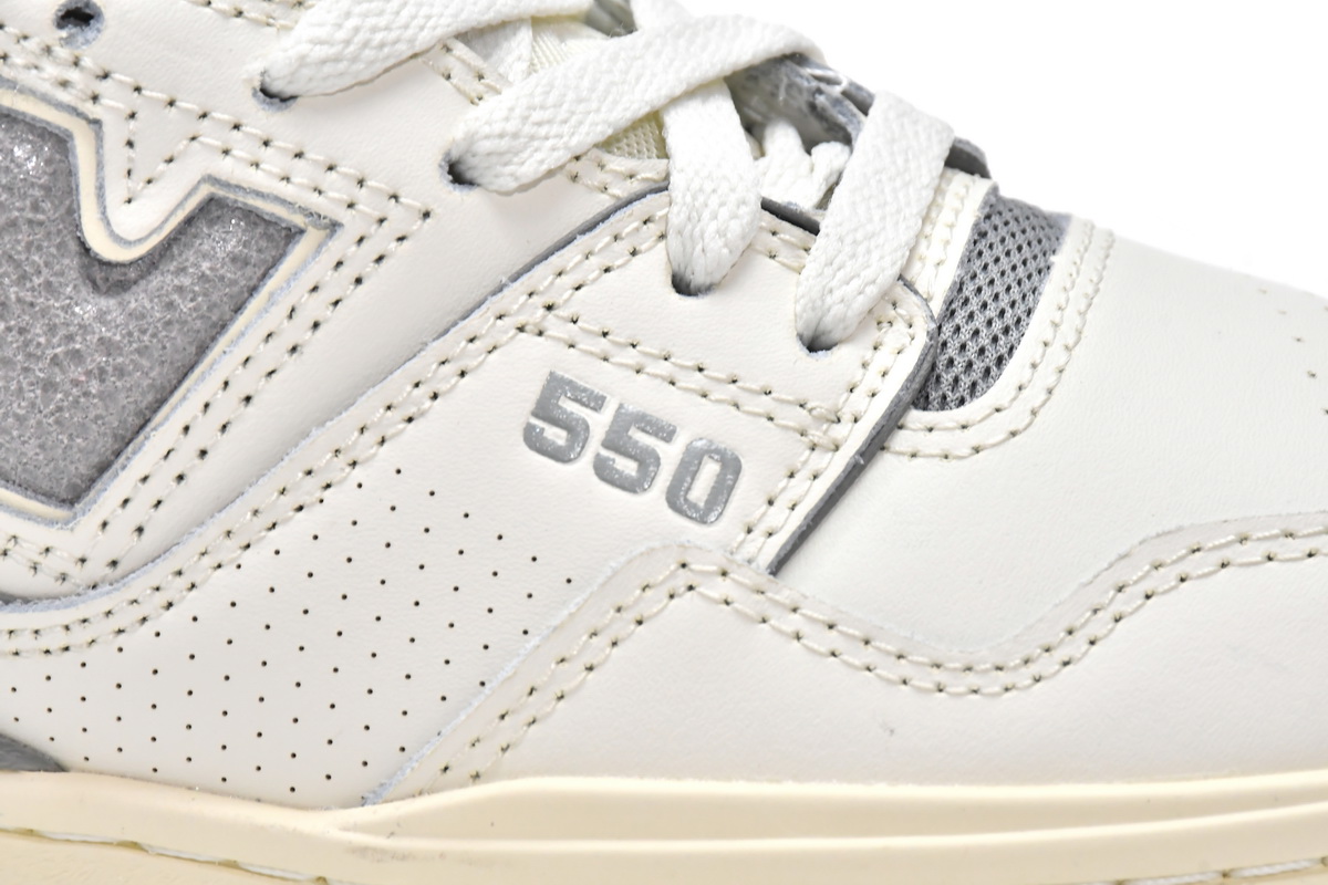 Replica New Balance Shoe BB550ALE Aim Leon Dore x New Balance 550 Silver